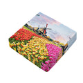 Tulip Field Print Outdoor Seat Cushion Cover