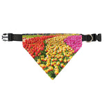 Tulip Field Print Over The Collar Dog Bandana