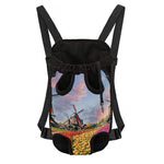 Tulip Field Print Pet Carrier Backpack