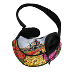 Tulip Field Print Pet Sling Carrier