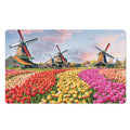 Tulip Field Print Polyester Doormat