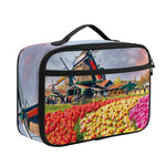 Tulip Field Print Portable Lunch Bag