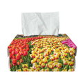Tulip Field Print Rectangle Tissue Box Cover