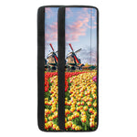 Tulip Field Print Refrigerator Handle Covers