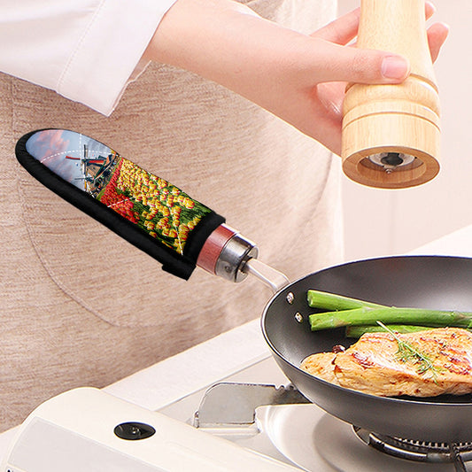Tulip Field Print Skillet Handle Cover