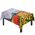 Tulip Field Print Tablecloth