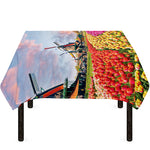 Tulip Field Print Tablecloth