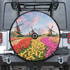 Tulip Field Print Tire Cover With Camera Hole