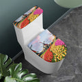 Tulip Field Print Toilet Lid And Tank Cover Set