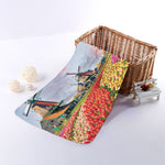 Tulip Field Print Towel