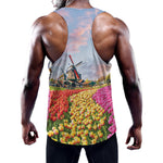 Tulip Field Print Training Tank Top