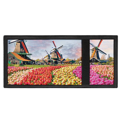 Tulip Field Print Trifold Wallet