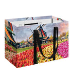 Tulip Field Print Utility Tote Bag