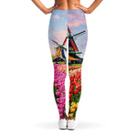 Tulip Field Print Women's Leggings