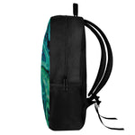 Turquoise Acid Melt Print 17 Inch Backpack