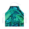 Turquoise Acid Melt Print Adjustable Apron