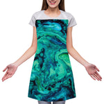 Turquoise Acid Melt Print Adjustable Apron