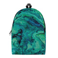Turquoise Acid Melt Print School Backpack