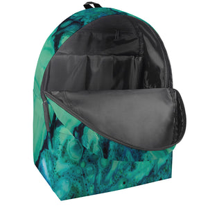 Turquoise Acid Melt Print Backpack