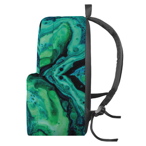 Turquoise Acid Melt Print Backpack