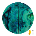 Turquoise Acid Melt Print Basketball