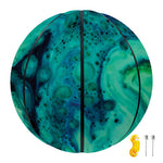 Turquoise Acid Melt Print Basketball