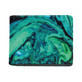 Turquoise Acid Melt Print Bifold Wallet