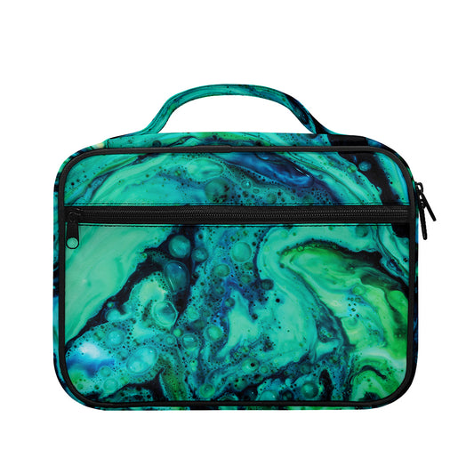 Turquoise Acid Melt Print Briefcase Bible Bag