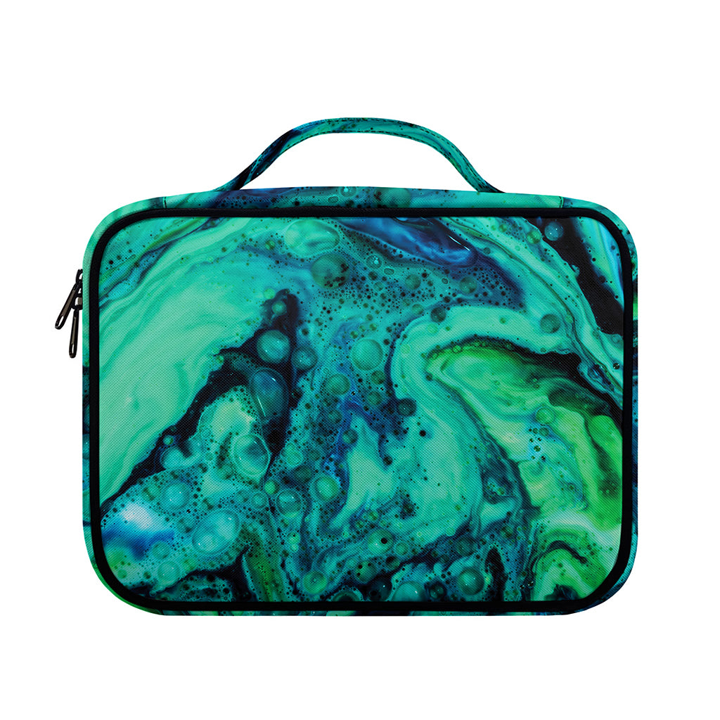 Turquoise Acid Melt Print Briefcase Bible Bag