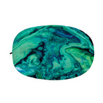Turquoise Acid Melt Print Car Side Mirror Covers