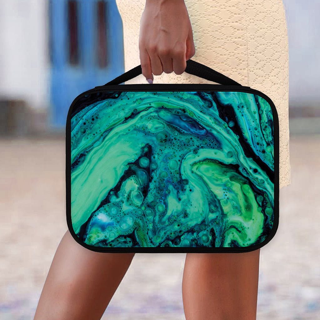 Turquoise Acid Melt Print Classic Bible Case