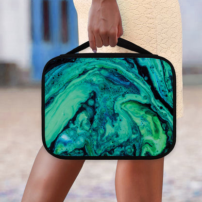 Turquoise Acid Melt Print Classic Bible Case