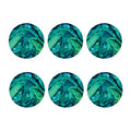 Turquoise Acid Melt Print Coaster Set