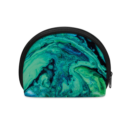 Turquoise Acid Melt Print Coin Purse