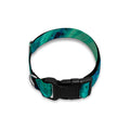 Turquoise Acid Melt Print Dog Collar