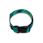 Turquoise Acid Melt Print Dog Collar