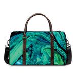 Turquoise Acid Melt Print Duffle Bag