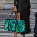 Turquoise Acid Melt Print Duffle Bag