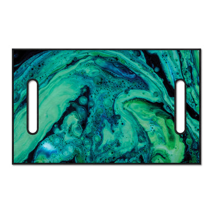 Turquoise Acid Melt Print Golf Cart Seat Cover