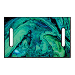 Turquoise Acid Melt Print Golf Cart Seat Cover