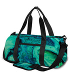 Turquoise Acid Melt Print Gym Bag