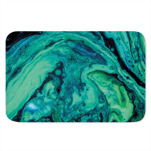 Turquoise Acid Melt Print Indoor Door Mat