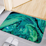 Turquoise Acid Melt Print Indoor Door Mat