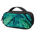 Turquoise Acid Melt Print Portable Cooler Travel Case