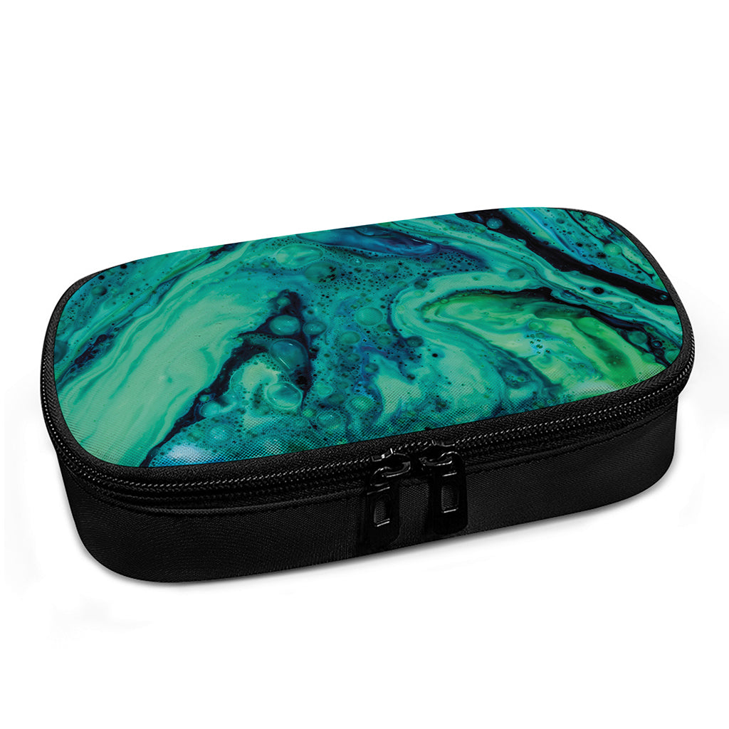 Turquoise Acid Melt Print Insulin Cooler Travel Case