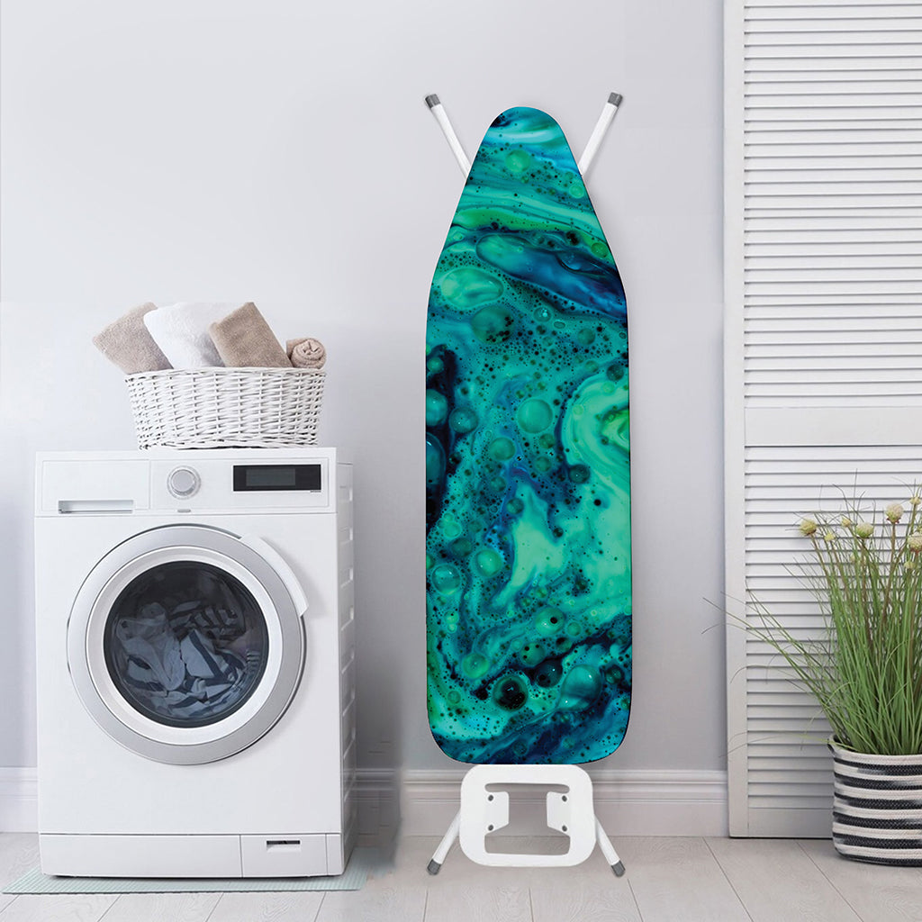 Turquoise Acid Melt Print Ironing Board Cover