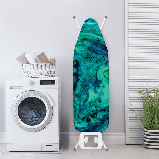Turquoise Acid Melt Print Ironing Board Cover