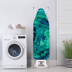Turquoise Acid Melt Print Ironing Board Cover