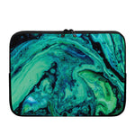 Turquoise Acid Melt Print Laptop Sleeve