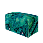 Turquoise Acid Melt Print Leather Tissue Box Cover